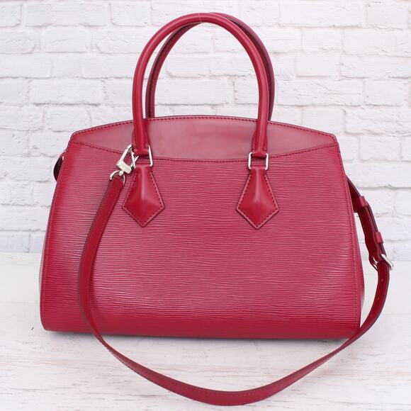 Louis Vuitton Soufflot MM Purple Epi Shoulder and Satchel Purse Leather A3628 - Picture 5 of 12